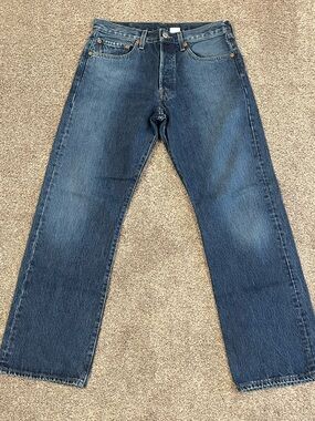 Vintage Levis 550 Relaxed Fit Jeans Mens 32x30 Made In Mexico Dark Wash Denim